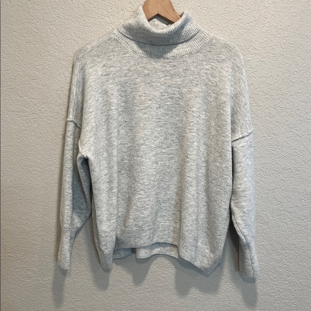 Vince Camuto Knit Sweater Oatmeal Turtleneck XL